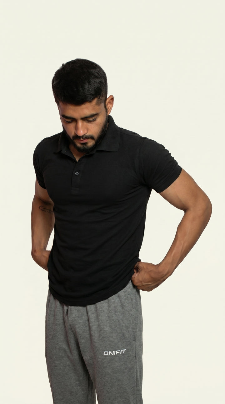 Onifit Polo T-Shirt — Black