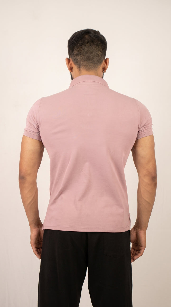 Onifit Polo T-Shirt — Pastel Pink