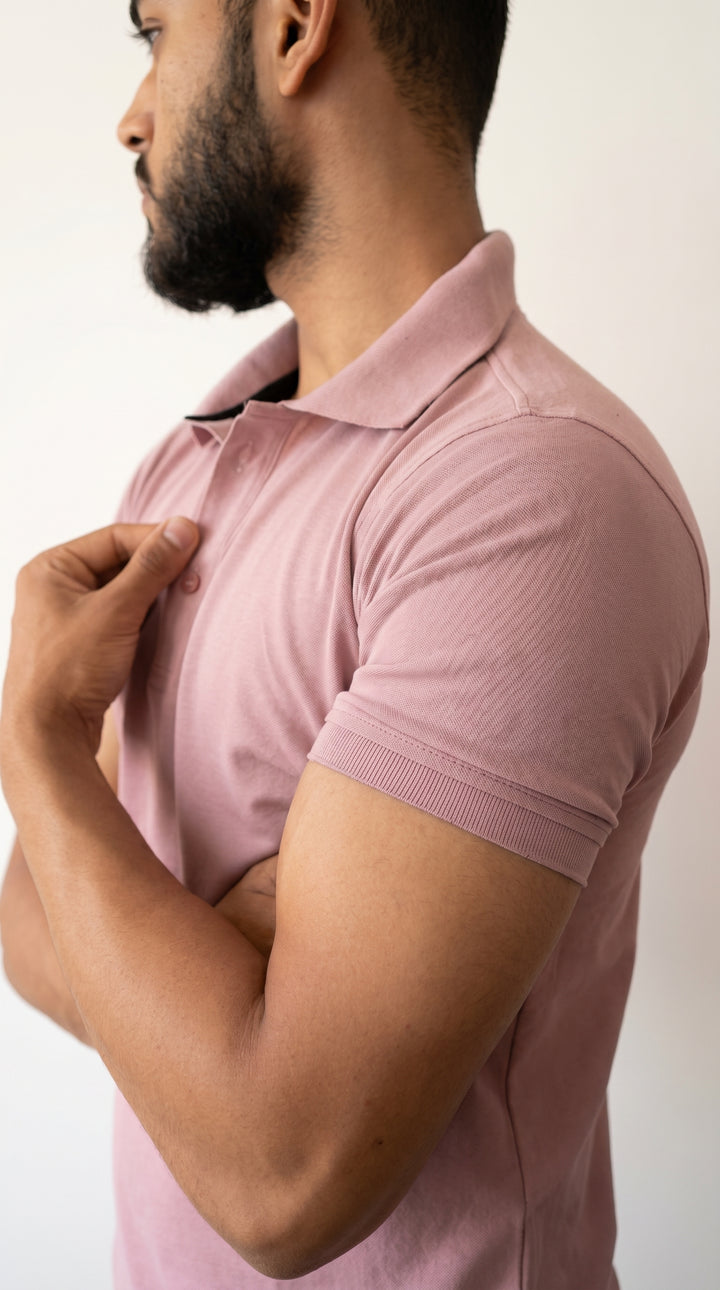 Onifit Polo T-Shirt — Pastel Pink