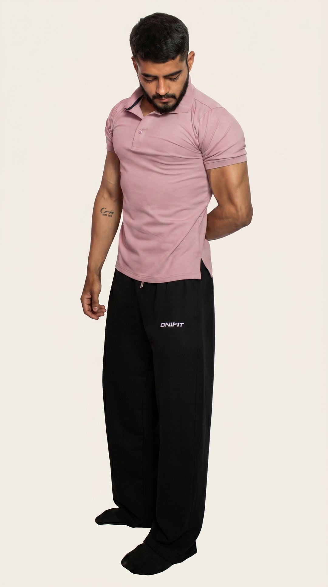 Onifit Polo T-Shirt — Pastel Pink