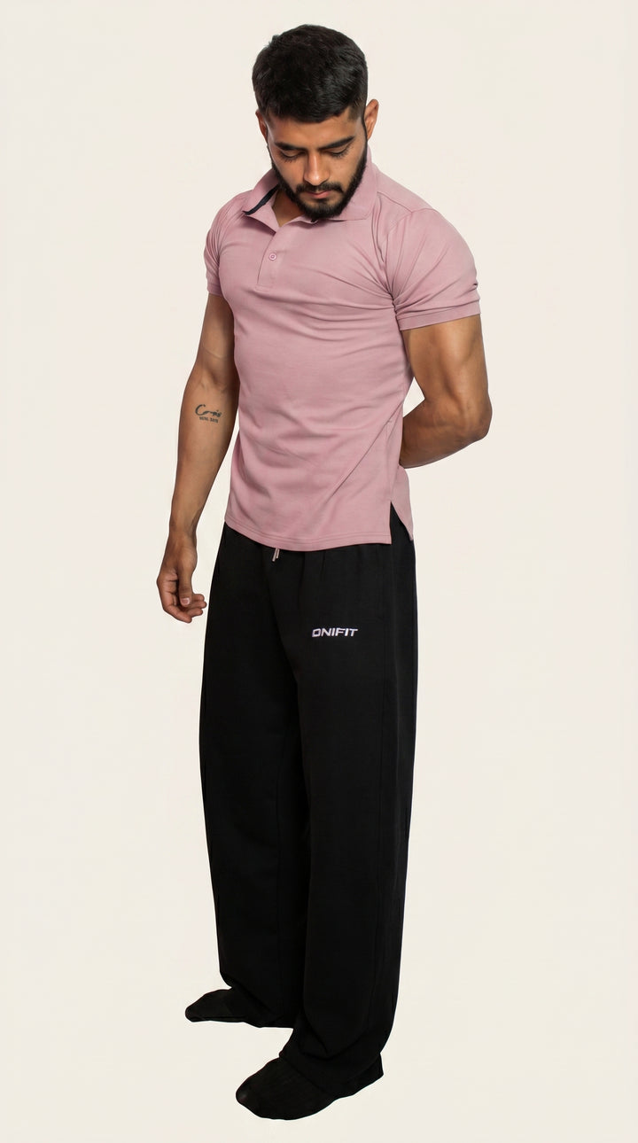 Onifit Polo T-Shirt — Pastel Pink