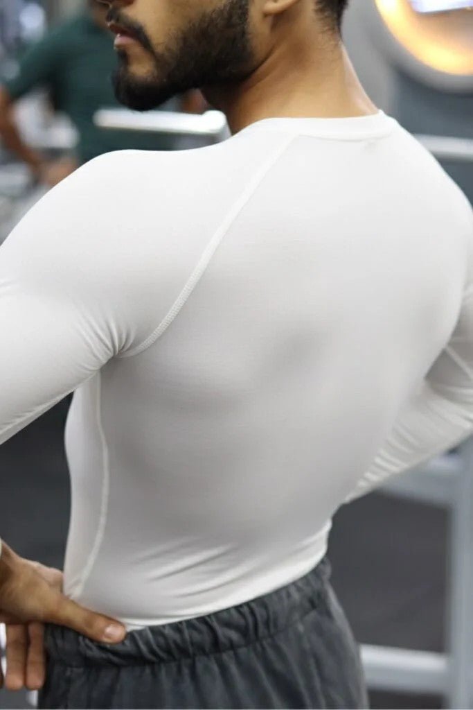 Onifit Compression Full Sleeve — White - Onifit