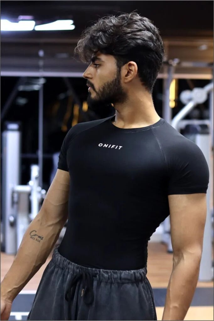 Onifit Compression Half Sleeve — Black - Onifit