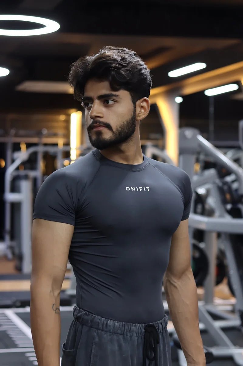 Onifit Compression Half Sleeve — Dark Gray - Onifit