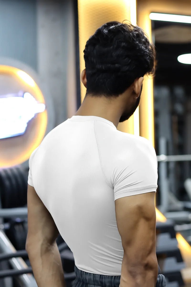 Onifit Compression Half Sleeve — White - Onifit